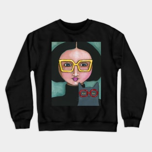 Yellow Glasses Red Glasses Crewneck Sweatshirt